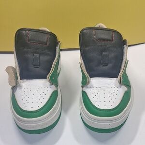 Jordan Kids Green and White Sneakers